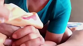 she endures a painful blowjob with whipping