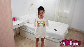 Look At This Young Petite Babe Trapping Her Dirty Roommate For Sniffing Her Panties!