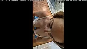 i'm the brunette pornstar wife takin' multiple facials from my husban'