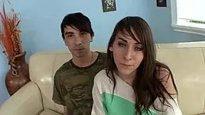 I felt that young couple's first anal creampie on cam with deepthroat and spanking.