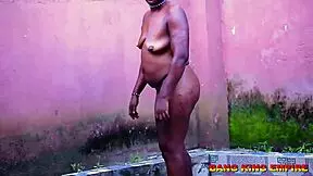 Surprised by Ebony Milf Stepsister in Grandmother's Bathroom?