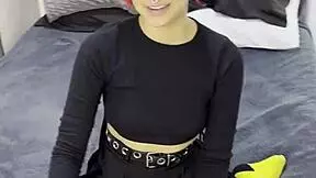 i interviewed this tiny emo goth teen before creampieing her