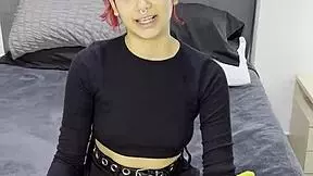 i interviewed this tiny emo goth teen before creampieing her