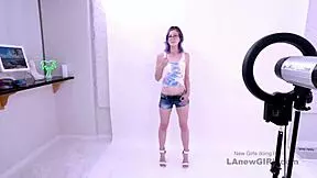 Purple-Hair Model Gets Fucked In A Modeling Audition