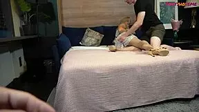 Cuckold Films His Blonde Mature Wife Fucking Young 18+ Man 😈