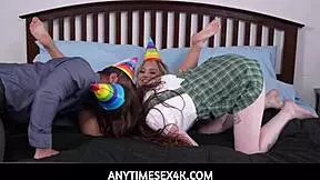 Teen Freeused By Siblings On Birthday With Hard Fucking