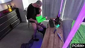 Pornplus Aria Gets Railed On Her Game Stream