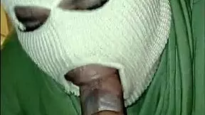 Masked Girl Delivers Super Sloppy Deepthroat Blowjob