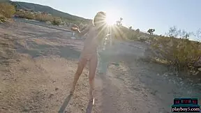 Big natural tits milf blonde ora young 18+ strips in the desert