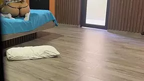 I find my stepdaughter with big ass in school uniform shoving dildo in her butt and jerk off to her moans until I cum...