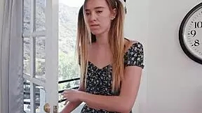 Guy licks then fucks teen babysitter