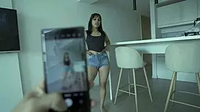 Stepsister wanted a good Instagram photo, I stripped her