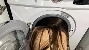 stepsister got stuck in washing machine again