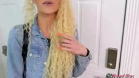 Skinny Blonde Cutie Sassy Enjoys Sucking Big Hard Cock And Gets Jizzed