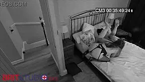 Eighteen year old blonde rims her step-dad in homemade video