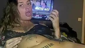 this horny goth teen is solo fucking until she cums 😈