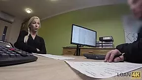 Naughty Agent Performs Sex Casting In Loan Office