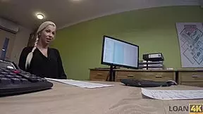 Naughty Agent Performs Sex Casting In Loan Office