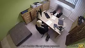 Naughty Agent Performs Sex Casting In Loan Office