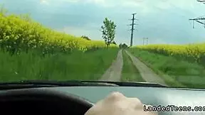 Stranded Teen 18+ Helped On The Hood Outdoor Pov