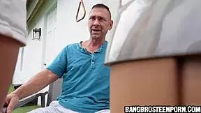 she caught her stepdaddy jerking off in the backyard garden