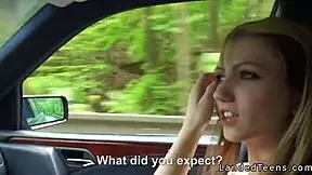 Stranded Teen 18+ Helped On The Hood Outdoor Pov