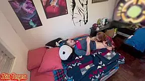 Teen gets her ass fucked doggystyle by a monster cock in a live brazilian sports event