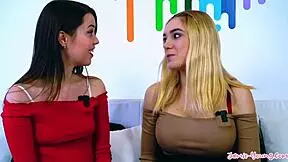 real threesome with two submissive teen girls