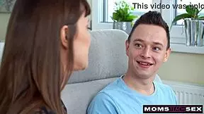 I'm Alyssa Reece, the lusty milf, and I let my virgin stepson practice pounding my pussy before his date