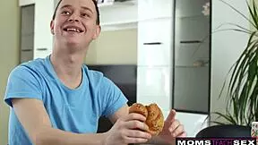 I'm Alyssa Reece, the lusty milf, and I let my virgin stepson practice pounding my pussy before his date