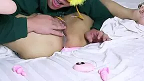 Teen Babe Licks Pussy Until Screaming, Then Gets Fucked Hard by Big Cock in Doggystyle.