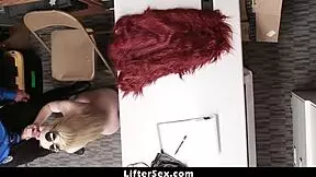 Darcie Belle, the rich shoplifter, got punished hardcore by the officer despite her fame