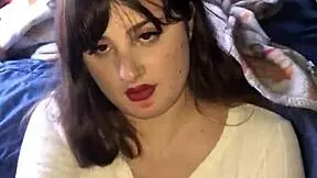 lipstick blowjob handjob cum