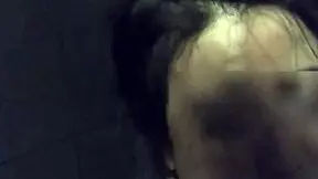 asian wife masturbates with dildo and vibrator in gym shower