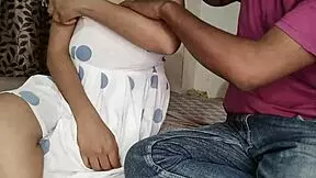 Young girl experiences first time in desi hindi audio narrative with couple interaction