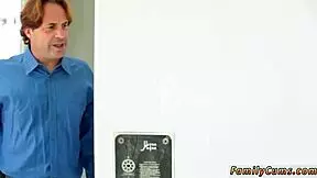 teen redhed steps into my showr on cam