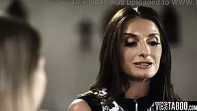 innocent lesbian teen 18+ gets fucked by the pastor's big boobs milf wife, what do you think?