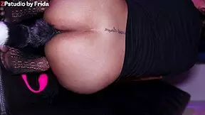 Stepsister loses bet, gets dressed as prostitute for friends' masturbation show 😈