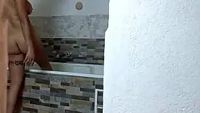 Dana barzagli y luna get spied on by roommate in jacuzzi