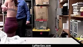 Loss prevention officer stops Alex More's stealing at the shop