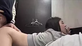 roomie teen mounts cock nonstop in dorm