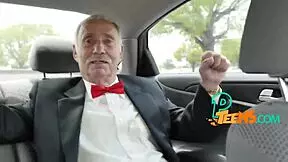 Horny grandpa still pounding with his big dick