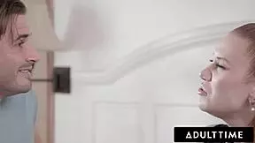 Does cuckold wife Madison Morgan enjoy watching husband fuck petite Scarlett Sage?