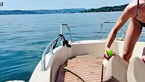 Boat Wash In Sexy Thong Swimsuit Summer Is Here