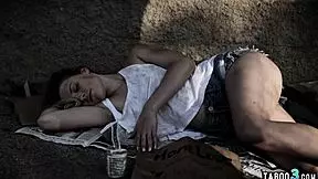 i cleaned the homeless teen and fucked her