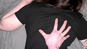 after party, she wants to ride and get cum on her big tits passionately