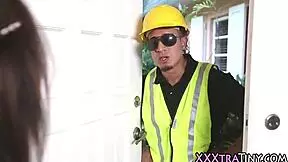 Petite Teen Receives Intense Facial Cumshot