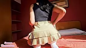 girlfriend in pantyhose pleasures boyfriend after long time