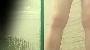 argentina shaves her tight pussy in the shower