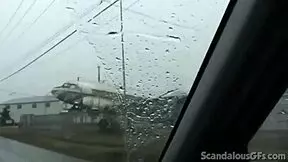 teen babe fingers herself in the car, so hot! 🚗💦